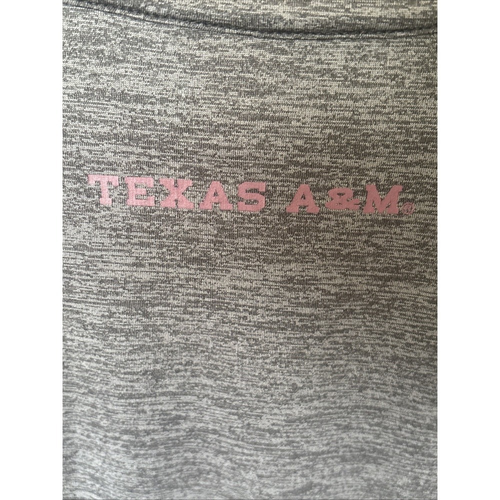 Texas A&M Aggies Quarter Zip Long Sleeve Shirt Mens Large Gray Colosseum‎ - Picture 7 of 7